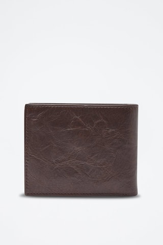 Cartera de piel - Marrón oscuro