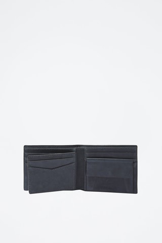 Cartera de piel Everett - Azul