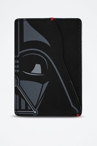 Cartera de piel Darth Vader - Negro