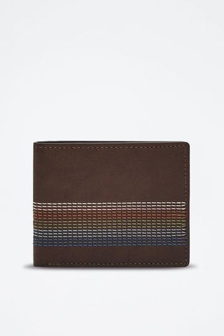 Cartera de piel Cillian Traveler Brown Multi - Marrón