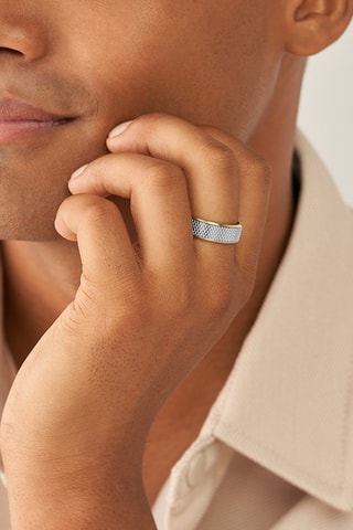 Anillo - Dorado y plateado