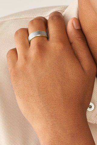 Anillo - Dorado y plateado