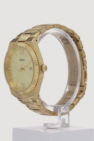 Reloj de cuarzo de acero - Dorado