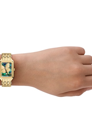 Reloj de cuarzo de acero - Dorado