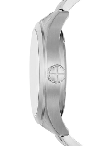 Reloj solar de acero - Plateado y negro