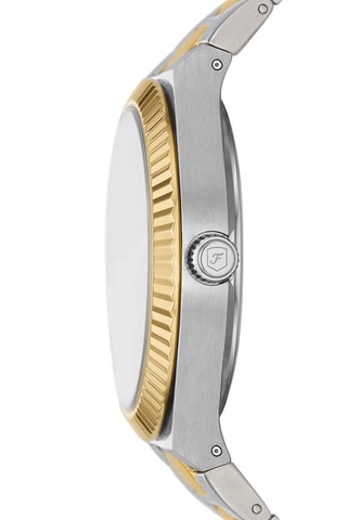 Reloj de cuarzo de acero - Dorado y plateado