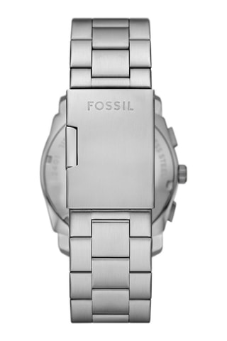 Reloj de cuarzo de acero - Cronógrafo - Plateado