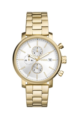 Reloj de cuarzo de acero Rhett - Dorado y plateado