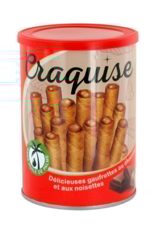 2 boîtes de gaufrettes Craquise chocolat et noisettes - 2 x 400 g