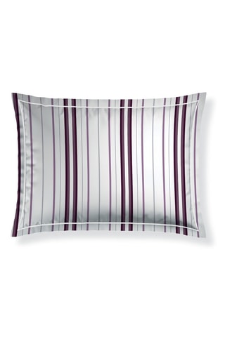 2 fundas de almohada de satén de algodón Lucia - Malva