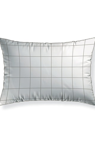 2 fundas de almohada de satén de algodón Caroline - Blanco