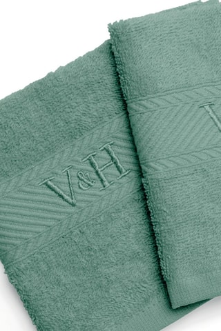 4 toallas de tocador Nuage - Verde -  30 x 30 cm 