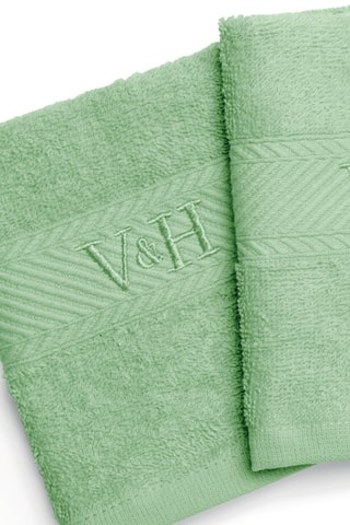 4 toallas de tocador Nuage - Verde -  30 x 30 cm 