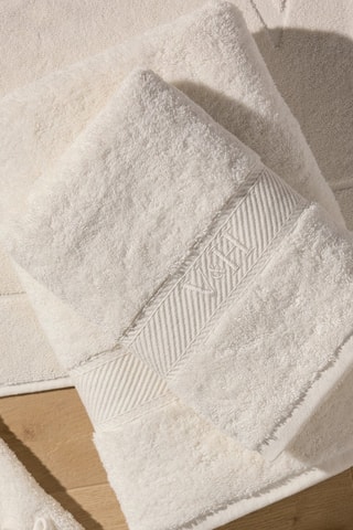 4 toallas de tocador Nuage - Blanco -  30 x 30 cm 