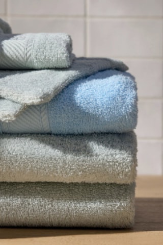 2 toallas de mano Nuage - Verde botella - 50 x 100 cm