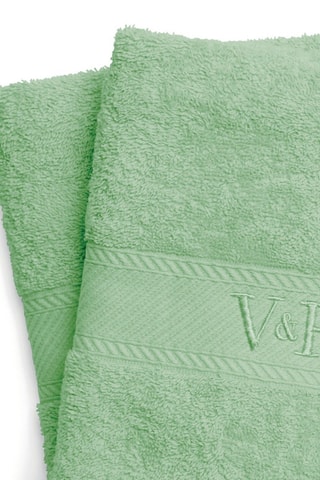 2 toallas de mano Nuage - Verde - 50 x 100 cm