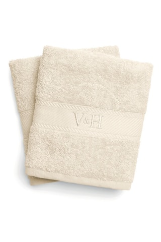 2 toallas de mano Nuage - Marfil - 50 x 100 cm