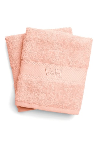 2 toallas de mano Nuage - Rosa - 50 x 100 cm