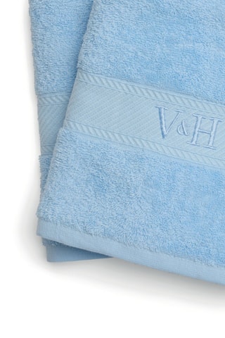 2 toallas de mano Nuage - Azul ­- 50 x 100 cm