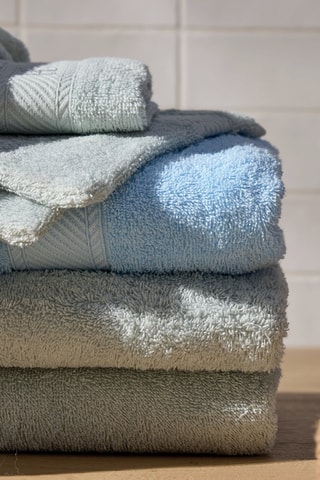 2 toallas de mano Nuage - Azul ­- 50 x 100 cm