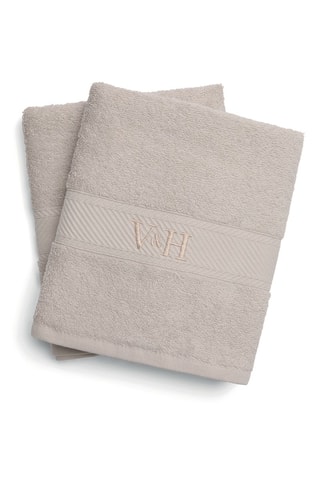 2 toallas de mano Nuage - Arena - 50 x 100 cm