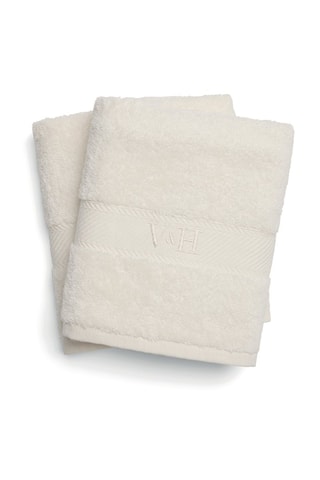 2 toallas de mano Nuage - Blanco - 50 x 100 cm