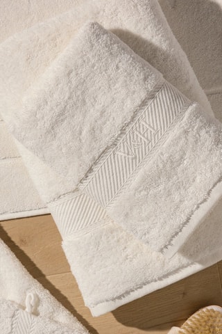 2 toallas de mano Nuage - Blanco - 50 x 100 cm