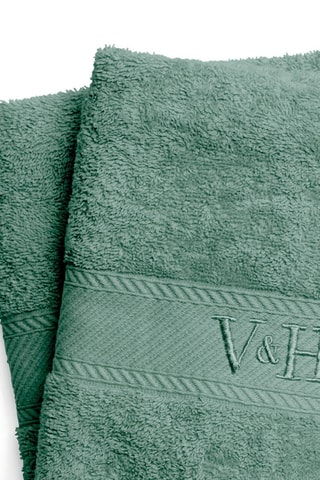 2 toallas de baño Nuage - Verde - 70 x 140 cm