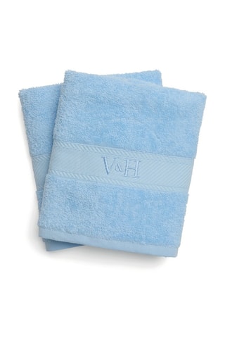 2 toallas de baño Nuage - Azul ­- 70 x 140 cm