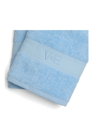 2 toallas de baño Nuage - Azul ­- 70 x 140 cm