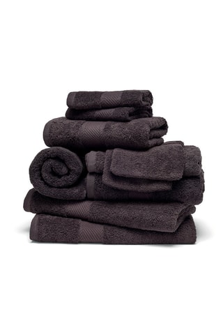 Juego de 10 toallas de mano Nuage - Gris oscuro