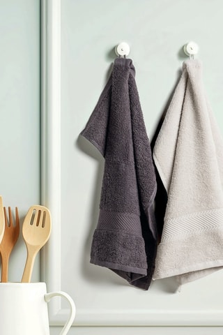 2 paños de cocina Nuage - Gris oscuro