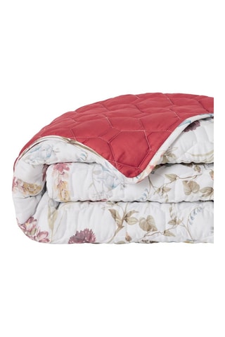 Colcha de satén de algodón Aile mélodique - Blanco