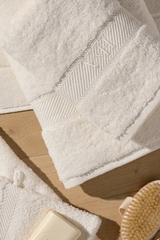 Toalla de mano y toalla de baño Nuage - Lila - 50 x 100 cm y 70 x 140 cm