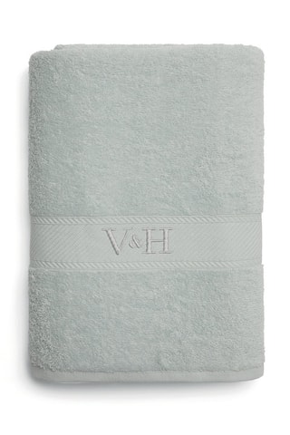 Toalla de mano y toalla de baño Nuage - Menta - 50 x 100 cm y 70 x 140 cm