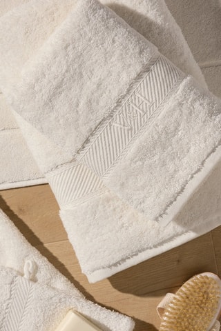 Toalla de mano y toalla de baño Nuage - Arena - 50 x 100 cm y 70 x 140 cm