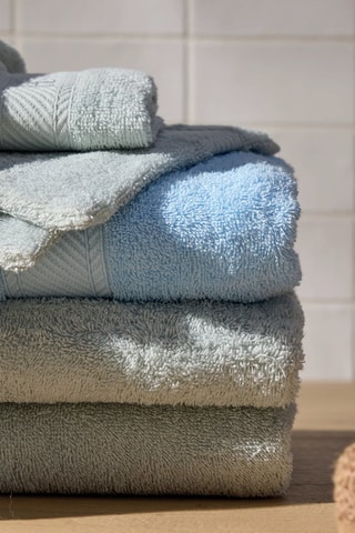 Toalla de baño Nuage - Azul grisáceo - 100 x 150 cm