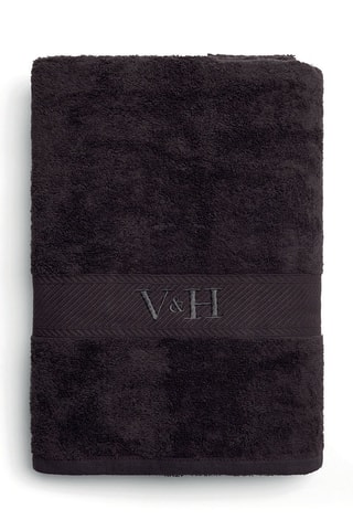 Toalla de baño Nuage - Gris oscuro - 100 x 150 cm