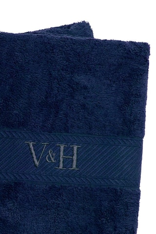 Toalla de baño Nuage - Azul oscuro -  70 x 140 cm