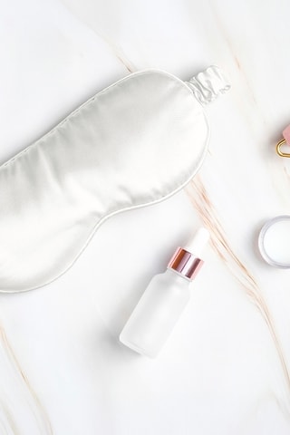 Antifaz de seda - Blanco