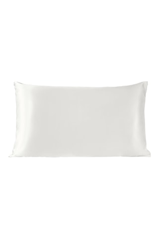 Funda de almohada de seda - Blanco