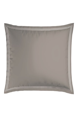 2 fundas de almohada de satén de algodón 79 hilos/cm² Cannes - Topo