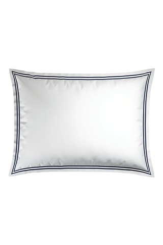 2 fundas de almohada de satén de algodón 79 hilos/cm² Cannes - Blanco