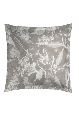 2 fundas de almohada de satén de algodón 79 hilos/cm² - Topo