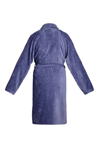 Albornoz de terciopelo Uni - Azul grisáceo