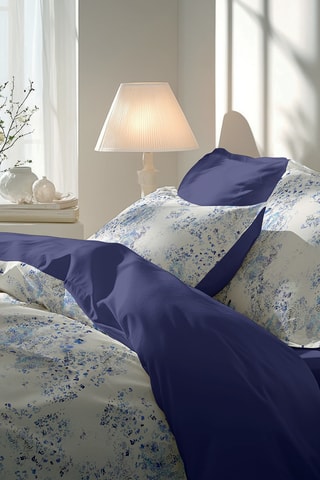 Juego de nórdico de percal de algodón 79 hilos/cm² - Blanco