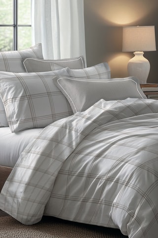 Juego de nórdico de satén de algodón 79 hilos/cm² - Topo