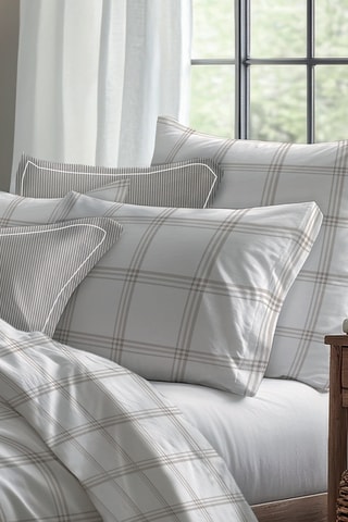 Juego de nórdico de satén de algodón 79 hilos/cm² - Topo