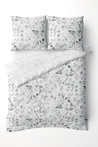 Juego de nórdico de satén de algodón 79 hilos/cm² - Blanco