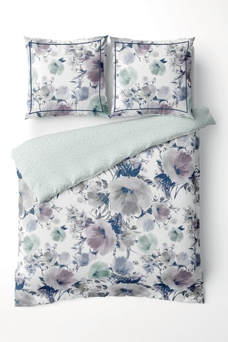 Juego de nórdico de satén de algodón 79 hilos/cm² - Blanco